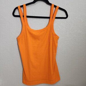 All In Motion Tank Top Womens Size M Orange Double Strap
